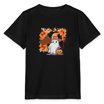 Chemise personnalisée d’Halloween, sweats à capuche, tasses, casquettes, sacs - T-shirt bio MINI CREATOR Stanley/Stella Enfant - noir - Devant - Mikhail (115cm)
