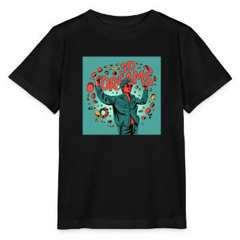 Rêves 3D - T-shirt bio MINI CREATOR Stanley/Stella Enfant - noir - Devant - Mikhail (115cm)