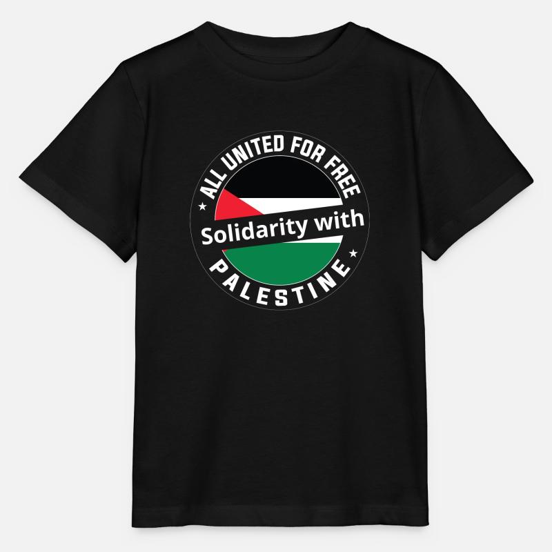 Solidarité avec la Palestine. - T-shirt bio MINI CREATOR Stanley/Stella Enfant - noir