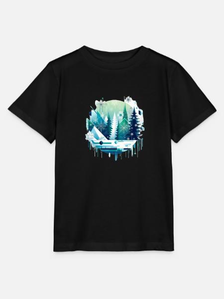 winter welt - Stanley/Stella Kinder T-Shirt MINI CREATOR - Schwarz