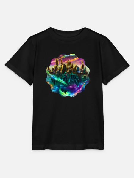 Landschaft - Stanley/Stella Kinder T-Shirt MINI CREATOR  - Schwarz
