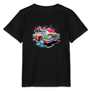 Lowrider coloré - T-shirt bio MINI CREATOR Stanley/Stella Enfant - noir - Devant - Mikhail (115cm)