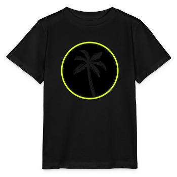 palmier - T-shirt bio MINI CREATOR Stanley/Stella Enfant - noir - Devant - Mikhail (115cm)