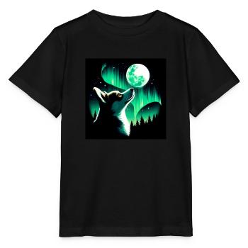 Gazing Corgi - Stanley/Stella MINI CREATOR Kids’ T-Shirt - black - Front - Mikhail (115cm)