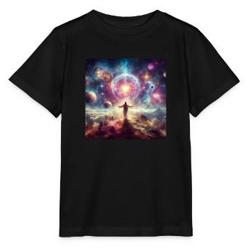 Image 34 - T-shirt bio MINI CREATOR Stanley/Stella Enfant - noir - Devant - Mikhail (115cm)