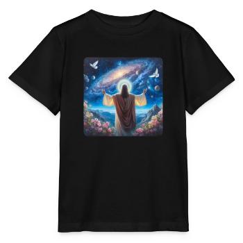 Image 31 - T-shirt bio MINI CREATOR Stanley/Stella Enfant - noir - Devant - Mikhail (115cm)