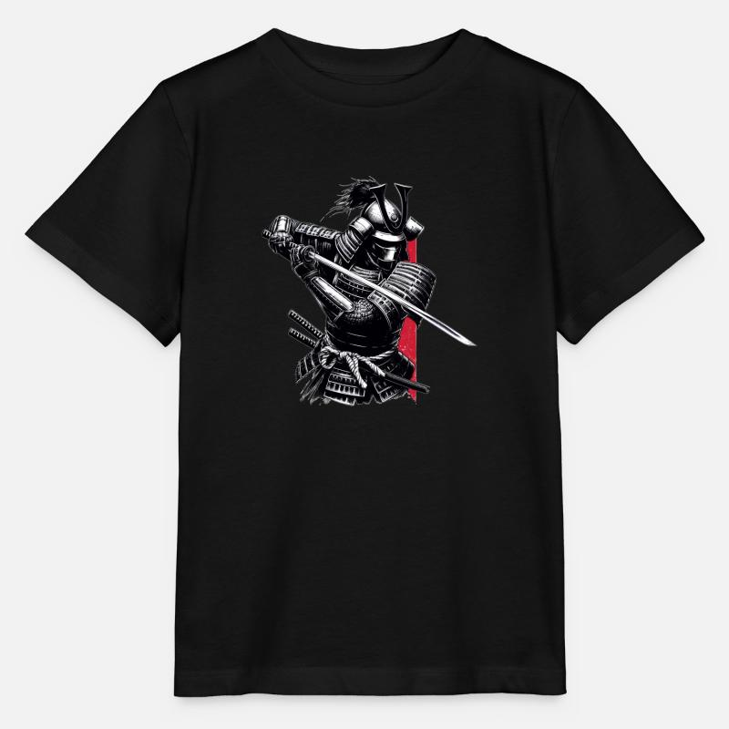 Samurai - Stanley/Stella MINI CREATOR Kids’ T-Shirt - black