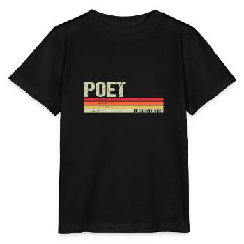 Édition limitée de poète - T-shirt bio MINI CREATOR Stanley/Stella Enfant - noir - Devant - Mikhail (115cm)
