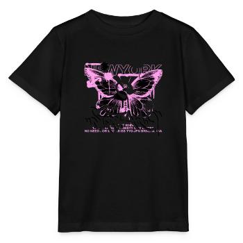 Colorful Butterfly Flowers Colorful Insect Dream Dream - Stanley/Stella MINI CREATOR Kids’ T-Shirt - black - Front - Mikhail (115cm)