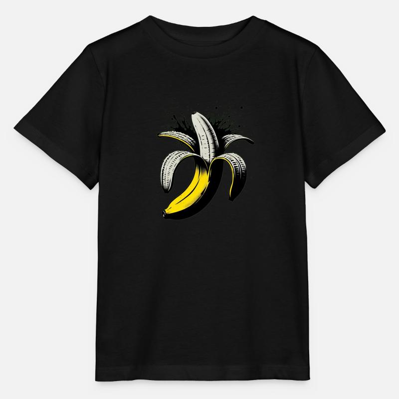Banane essen ist gesund - Stanley/Stella Kinder T-Shirt MINI CREATOR  - Schwarz