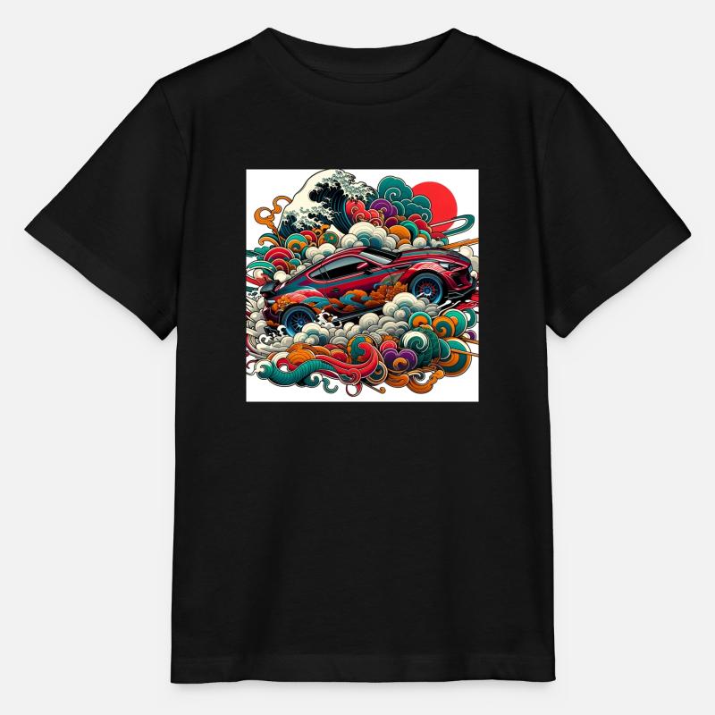 Voiture GT86 Drift JDM - T-shirt bio MINI CREATOR Stanley/Stella Enfant - noir