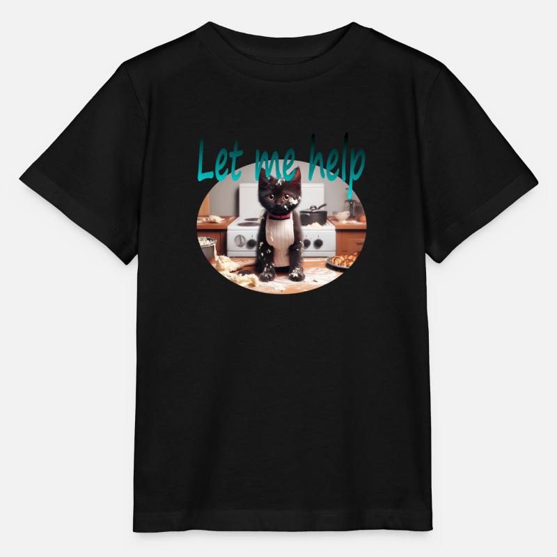 Kitchen Cat - Stanley/Stella Kinder T-Shirt MINI CREATOR  - Schwarz