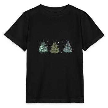Weihnachtsbaum - Stanley/Stella Kinder T-Shirt MINI CREATOR  - Schwarz - Vorne - Mikhail (115cm)