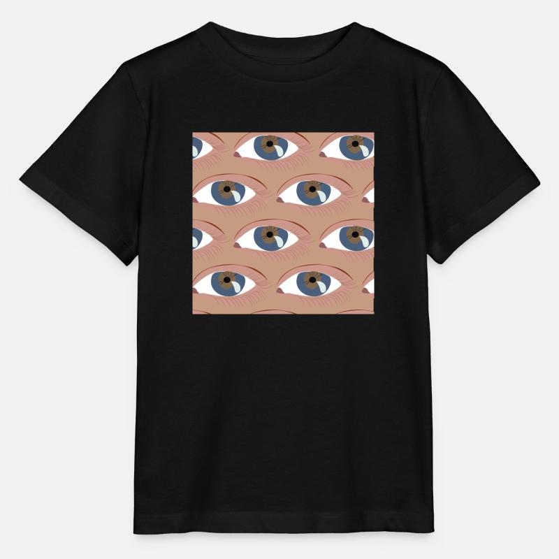 Die Augen aufgereiht - Stanley/Stella Kinder T-Shirt MINI CREATOR  - Schwarz