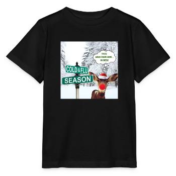 Oh Deer - Rudolf Noël Design - T-shirt bio MINI CREATOR Stanley/Stella Enfant - noir - Devant - Mikhail (115cm)