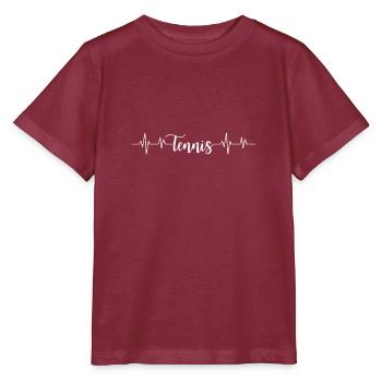 Tennis battement de cœur - T-shirt bio MINI CREATOR Stanley/Stella Enfant - bordeaux - Devant - Kain (125cm)