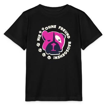 Dog Wisdom - Walking - Dog Lovers - Stanley/Stella MINI CREATOR Kids’ T-Shirt - black - Front - Mikhail (115cm)