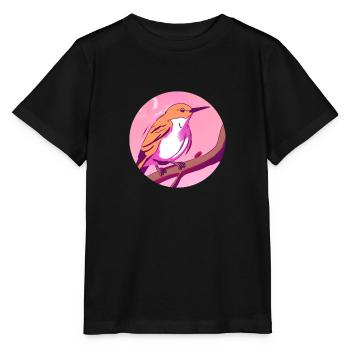 Spring Awakening Bird - Stanley/Stella MINI CREATOR Kids’ T-Shirt - black - Front - Mikhail (115cm)