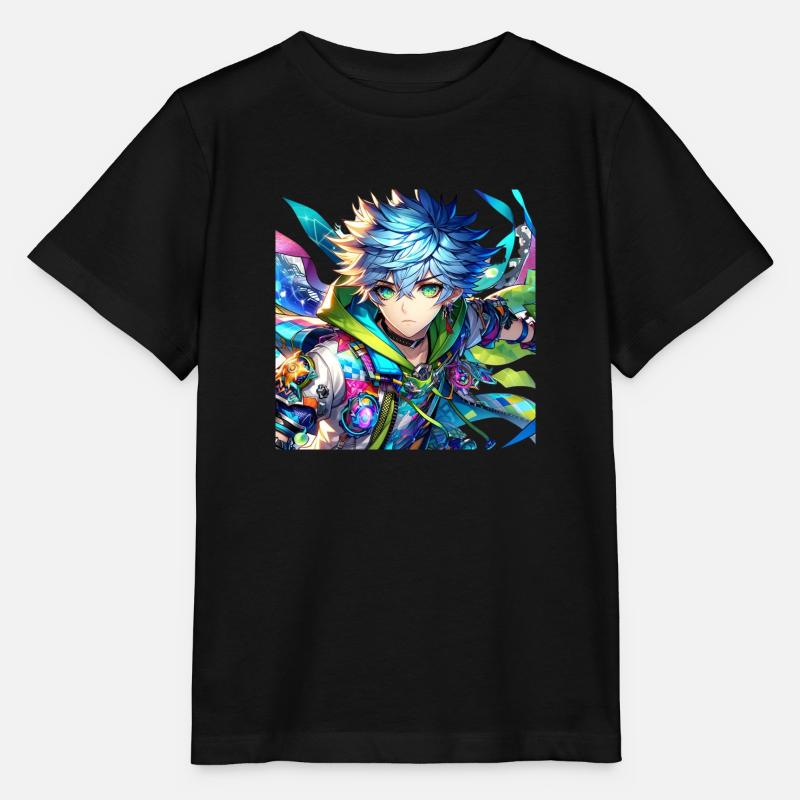 Manga anime boy - Stanley/Stella MINI CREATOR Kids’ T-Shirt - black