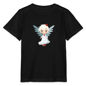 Mily der Weihnachtsengel - Stanley/Stella Kinder T-Shirt MINI CREATOR  - Schwarz - Vorne - Mikhail (115cm)