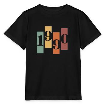 1990er Vintage Retro Möbel - Stanley/Stella Kinder T-Shirt MINI CREATOR  - Schwarz - Vorne - Mikhail (115cm)