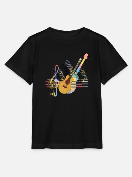 Gitara - Stanley/Stella T-shirt MINI CREATOR til børn - sort