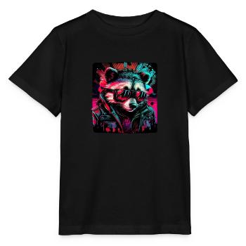 Cyberraton laveur - T-shirt bio MINI CREATOR Stanley/Stella Enfant - noir - Devant - Mikhail (115cm)