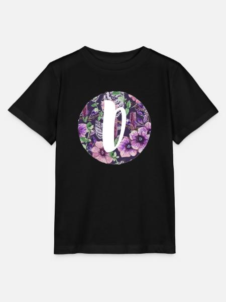 Buchstabe D - Stanley/Stella Kinder T-Shirt MINI CREATOR - Schwarz