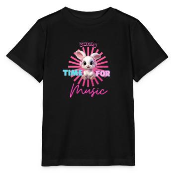 BUNNY - Time for Music Design - Colorful - Stanley/Stella MINI CREATOR Kids’ T-Shirt - black - Front - Mikhail (115cm)