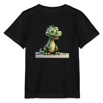 Drachen gibt’s nur in der Sagenwelt und Phantasie - Stanley/Stella Kinder T-Shirt MINI CREATOR  - Schwarz - Vorne - Mikhail (115cm)