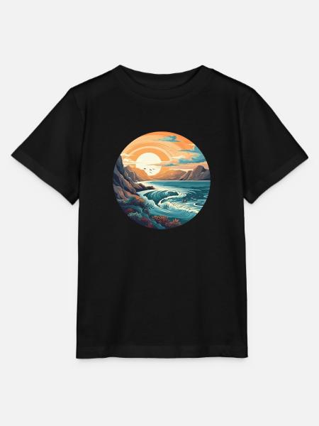 Felsstrand - Stanley/Stella Kinder T-Shirt MINI CREATOR - Schwarz