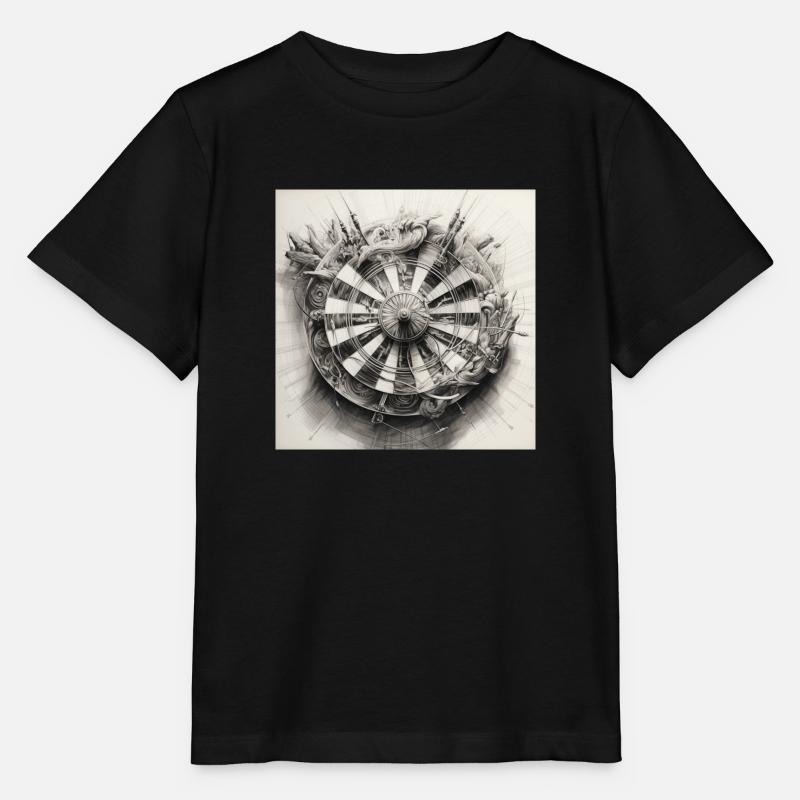 Dartboard Winkinger Shield - Stanley/Stella MINI CREATOR Kids’ T-Shirt - black