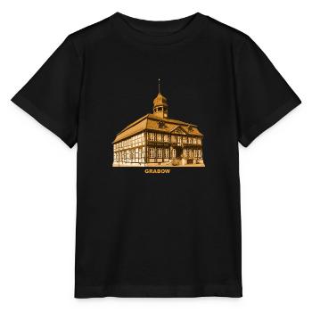 Grabow Town Hall Mecklenburg-Vorpommern - Stanley/Stella MINI CREATOR Kids’ T-Shirt - black - Front - Mikhail (115cm)