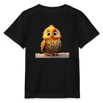 Petit poussin drôle - T-shirt bio MINI CREATOR Stanley/Stella Enfant - noir - Devant - Mikhail (115cm)