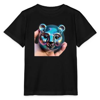 Bärenstarke Kugel - Stanley/Stella Kinder T-Shirt MINI CREATOR  - Schwarz - Vorne - Mikhail (115cm)