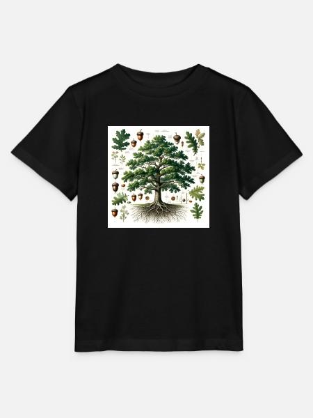 Botanik Eiche - Stanley/Stella Kinder T-Shirt MINI CREATOR - Schwarz