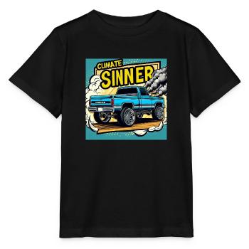 Climate sinner - Stanley/Stella Kinder T-Shirt MINI CREATOR  - Schwarz - Vorne - Mikhail (115cm)