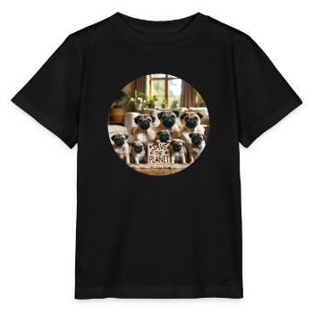 Dogs Family - Stanley/Stella MINI CREATOR Kids’ T-Shirt - black - Front - Mikhail (115cm)