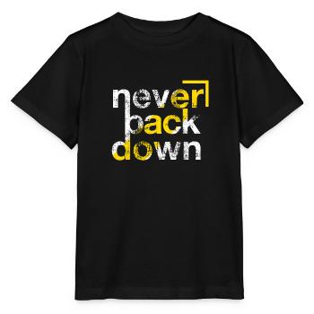Perseverance Illustrated: The Motto 'Never Received - Stanley/Stella MINI CREATOR Kids’ T-Shirt - black - Front - Mikhail (115cm)