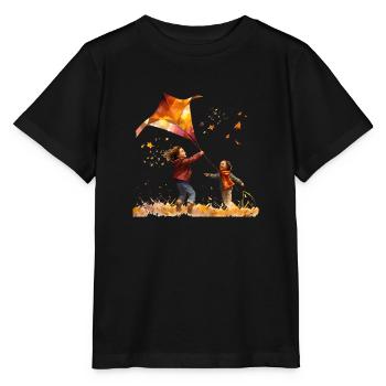 Bald wie ein Profi Drachen steigen lassen - Stanley/Stella Kinder T-Shirt MINI CREATOR  - Schwarz - Vorne - Mikhail (115cm)
