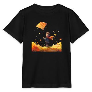 Drachen steigen lassen macht Kindern Spaß - Stanley/Stella Kinder T-Shirt MINI CREATOR  - Schwarz - Vorne - Mikhail (115cm)