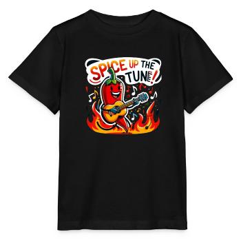 Pimentez la mélodie - T-shirt bio MINI CREATOR Stanley/Stella Enfant - noir - Devant - Mikhail (115cm)