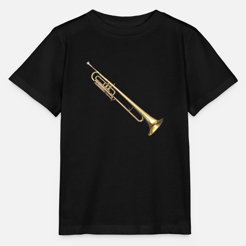 The trombone is a brass instrument - Stanley/Stella MINI CREATOR Kids’ T-Shirt - black