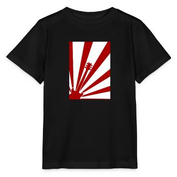 Affiche de guitare abstraite - T-shirt bio MINI CREATOR Stanley/Stella Enfant - noir - Devant - Mikhail (115cm)