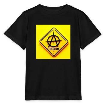Ancap Anarchie - Stanley/Stella Kinder T-Shirt MINI CREATOR  - Schwarz - Vorne - Mikhail (115cm)