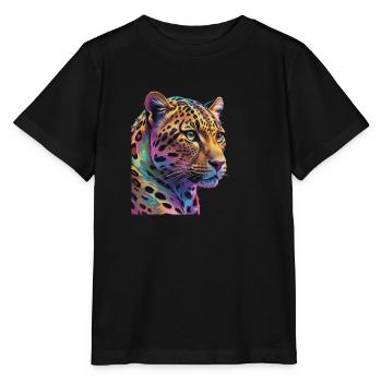 Leopard - Stanley/Stella MINI CREATOR Kids’ T-Shirt - black - Front - Mikhail (115cm)