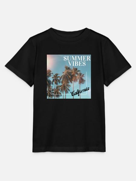 Summer Vibes - Stanley/Stella Kinder T-Shirt MINI CREATOR  - Schwarz