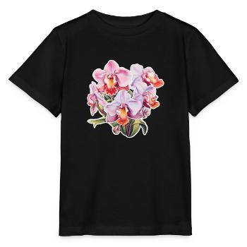 Orchidée - T-shirt bio MINI CREATOR Stanley/Stella Enfant - noir - Devant - Mikhail (115cm)