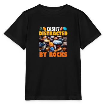Leicht von Steinen abgelenkt - Stanley/Stella Kinder T-Shirt MINI CREATOR  - Schwarz - Vorne - Mikhail (115cm)