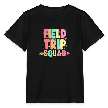 Correspondant à l’enseignant et aux élèves de l’escouade d’excursion - T-shirt bio MINI CREATOR Stanley/Stella Enfant - noir - Devant - Mikhail (115cm)